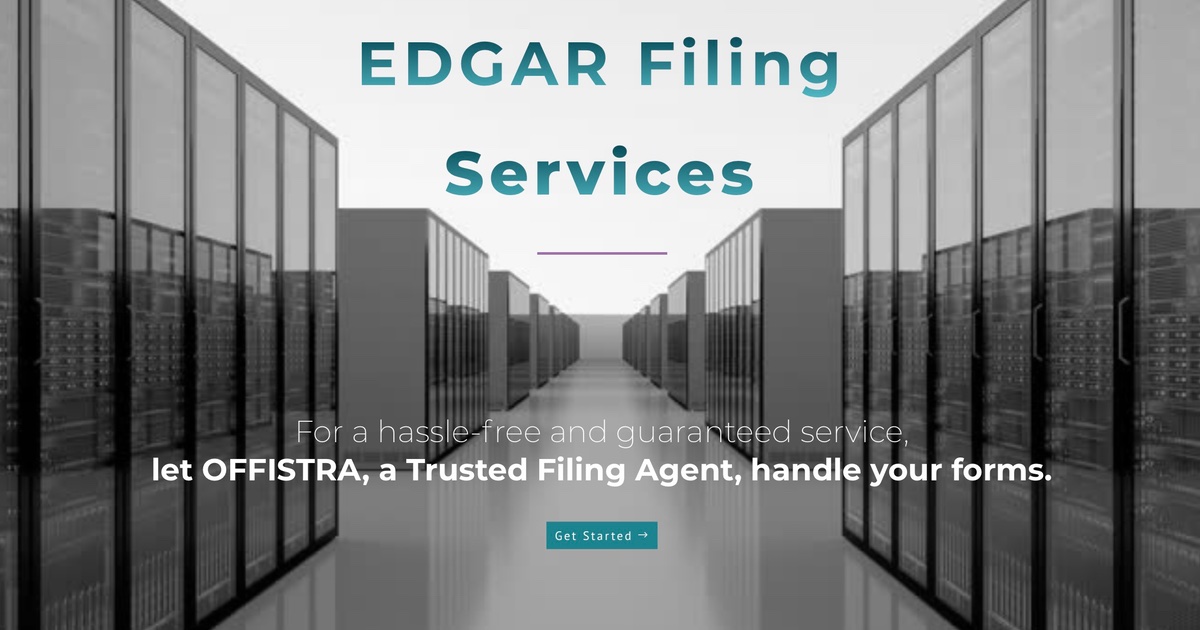 SEC EDGAR Filer Access Codes OFFISTRA® Corp Registered SEC® EDGAR