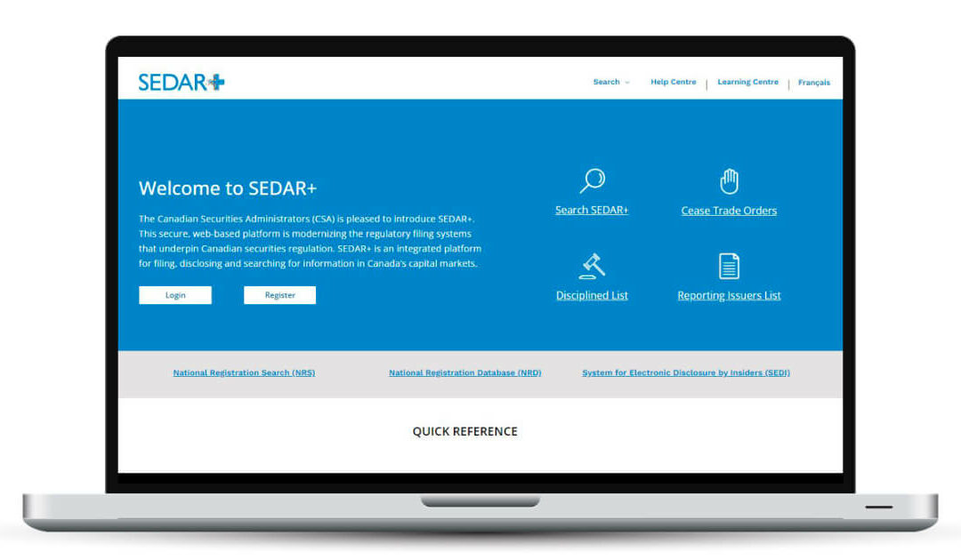 new web-based system SEDAR+ version Filing by Offistra Corp